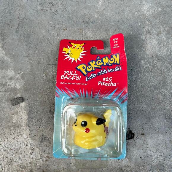 Pikachu pull back 1998 pokemon - Picture 1 of 3